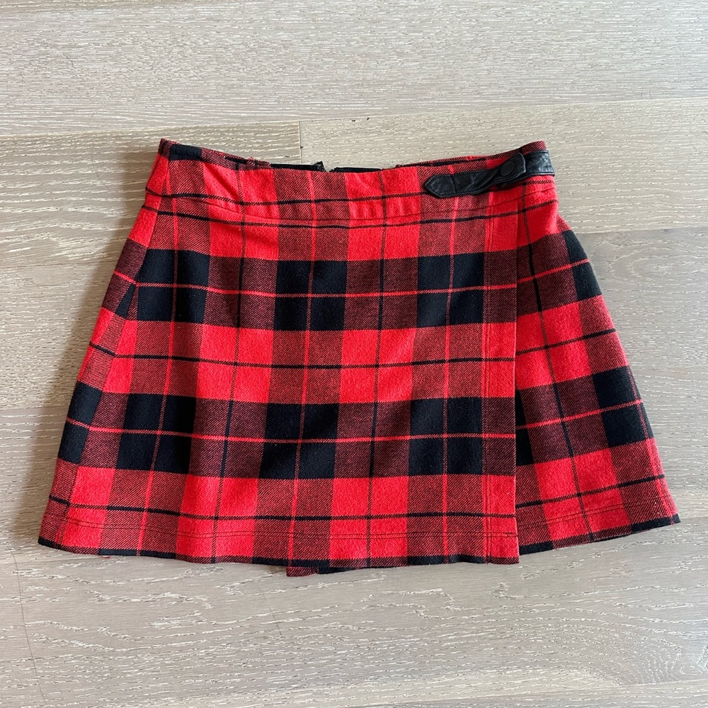 Alice + Olivia Plaid Mini Skirt